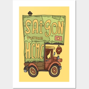 Saigon HCMC Posters and Art